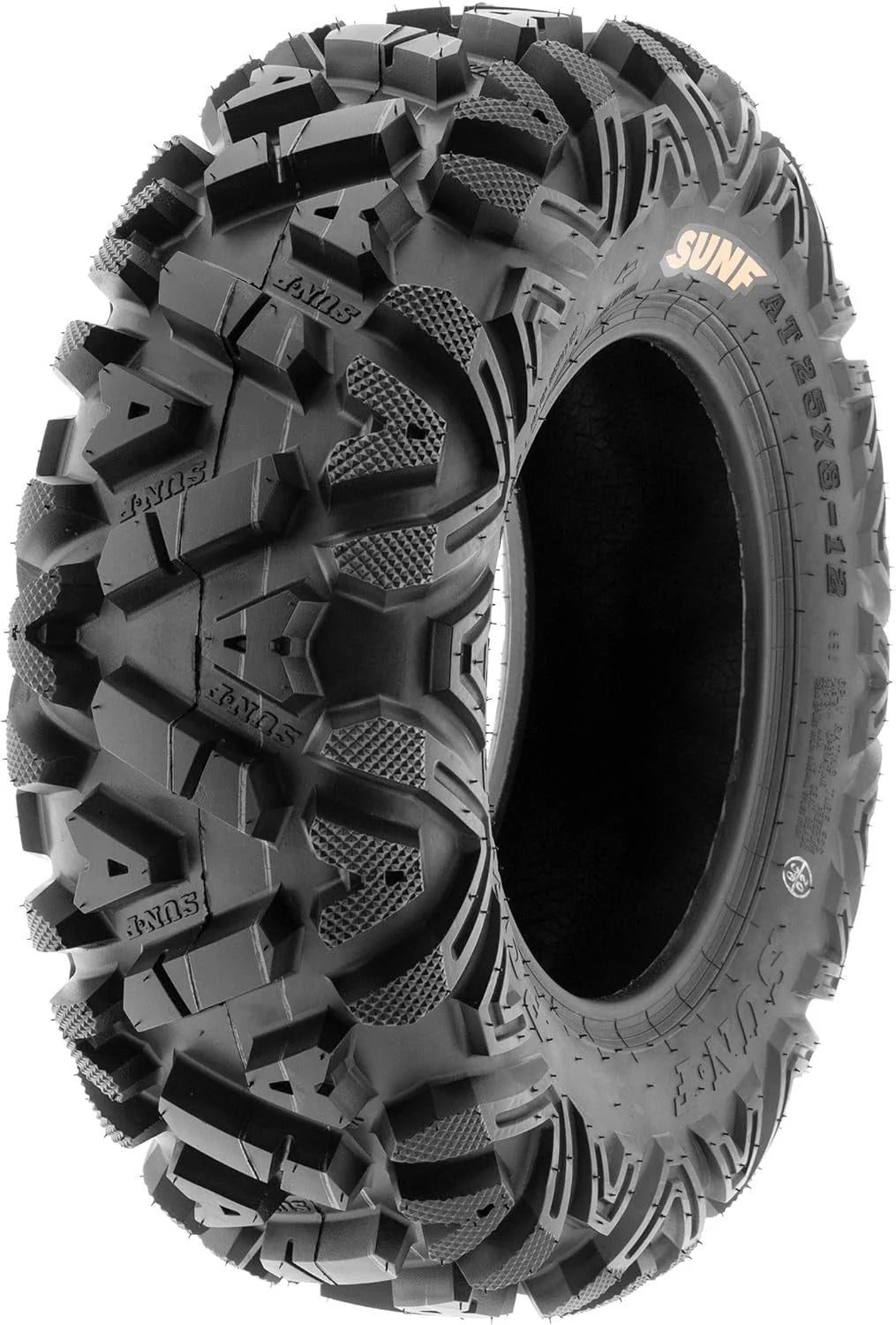 2026 NewSet of 4 ATV/UTV off-road tires, 25x8-12 front and 25x10-12 rear, 6 PR, tubeless A033
