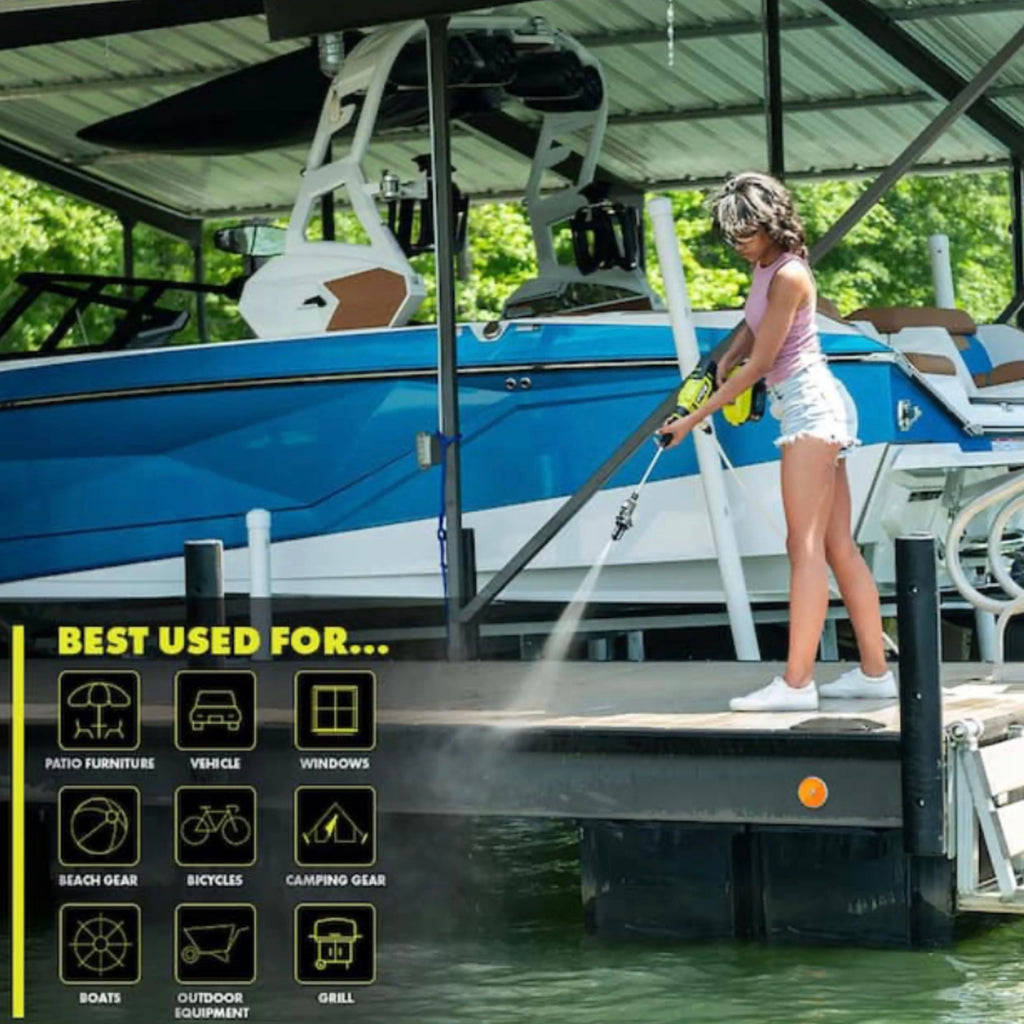2026 NewRyobi ONE+ HP 600 PSI at 0.7 GPM 18V Cordless Electric Cold water Power Cleaner, 20 ft. Siphon Hose