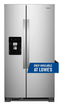 2026 New36-inch wide side-by-side refrigerator – 24 cubic feet stainless steel