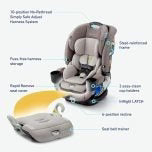 2026 New4Ever DLX 4-in-1 Child Car Seat, Charlie | Car seat for babies and toddlers, 10 years of use | Rear-facing, forward-facing and booster seat | Safe, comfortable and practical