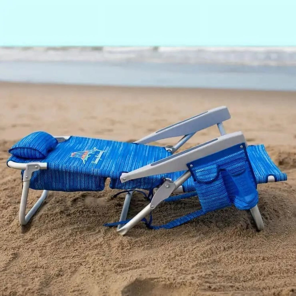 2026 NewTommy Bahama Backpack Beach Chairs - (2 PACK Blue )