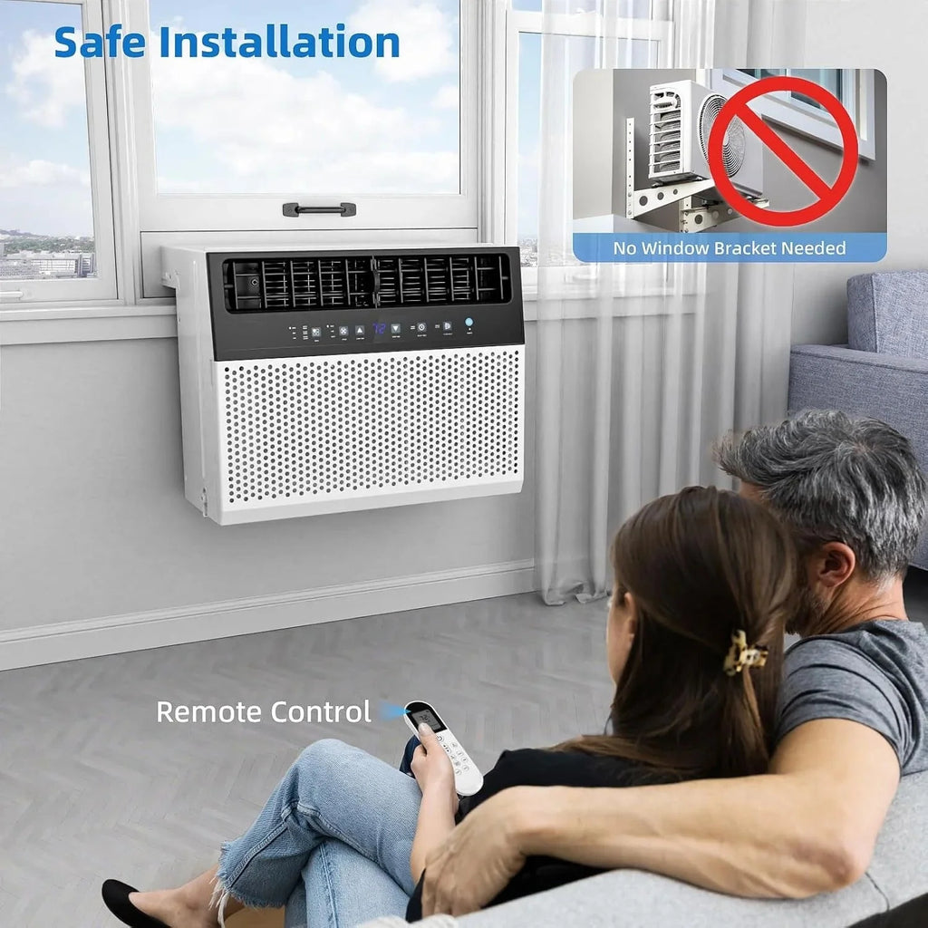 2026 NewAntarctic Star 12,000 BTU U-shaped window air conditioner, cools rooms up to 550 square feet with 6 modes, 24-hour timer, ultra-quiet window air conditioner