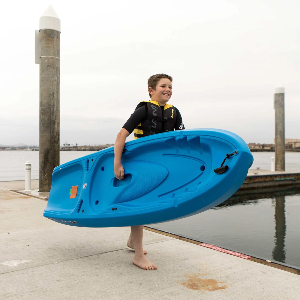 2026 NewLifetime Recruit 6.5 ft Youth Sit-on-Top Kayak, Lime Green (90765)