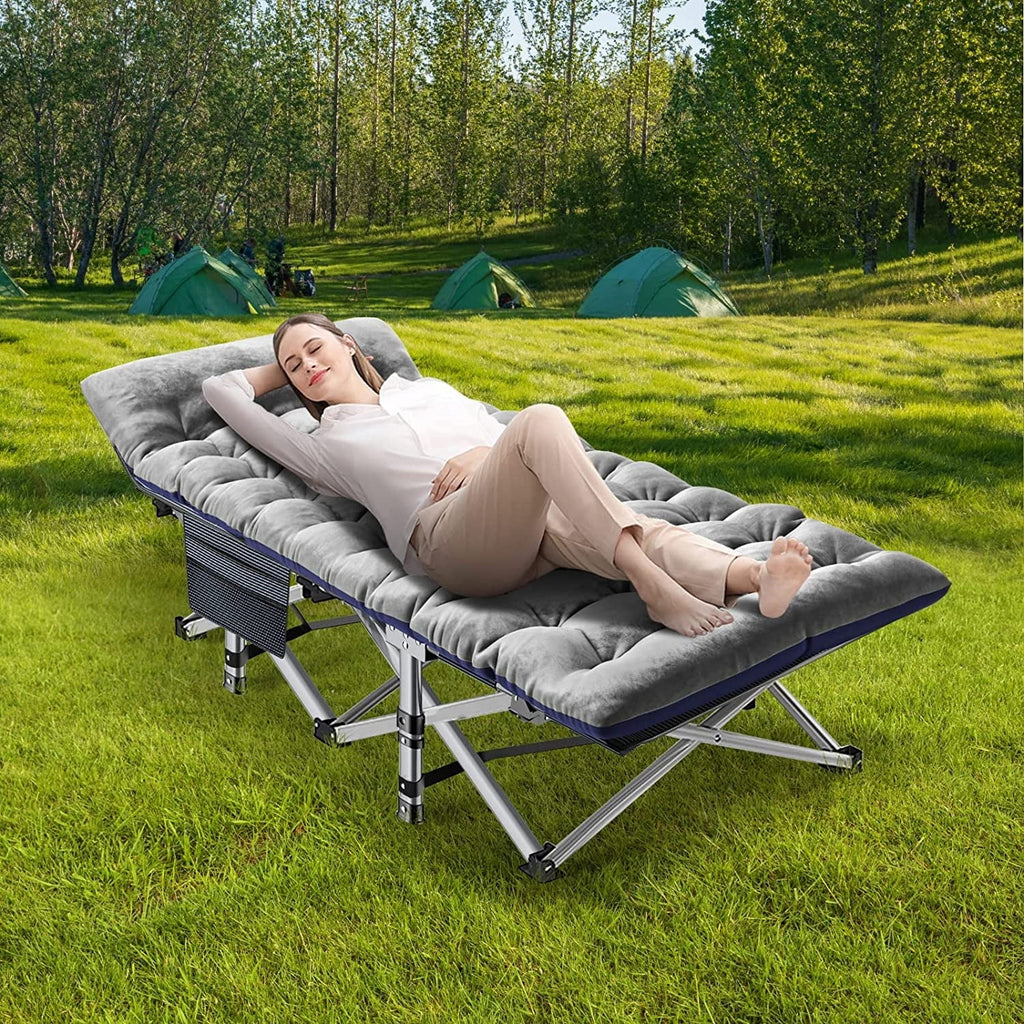 2026 NewSlsy 2 Pack Folding Bed Cot with 3.3 Inch 2 Sided Mattress, 75"* 28" Folding Camping Cots with Carry Bag, Portable Sleeping Cot Guest Bed