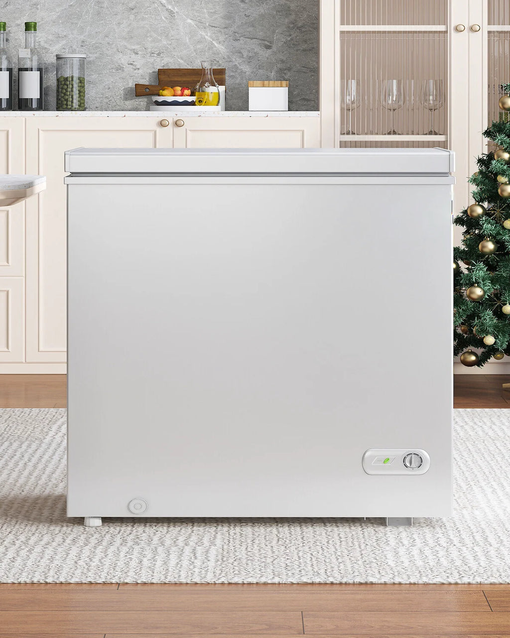 2026 NewDISHUP 10.0 Cu.Ft Chest Freezer, Deep Freezer with Removable Basket, Adjustable Temperature, for Home/Office/Garage/Bar