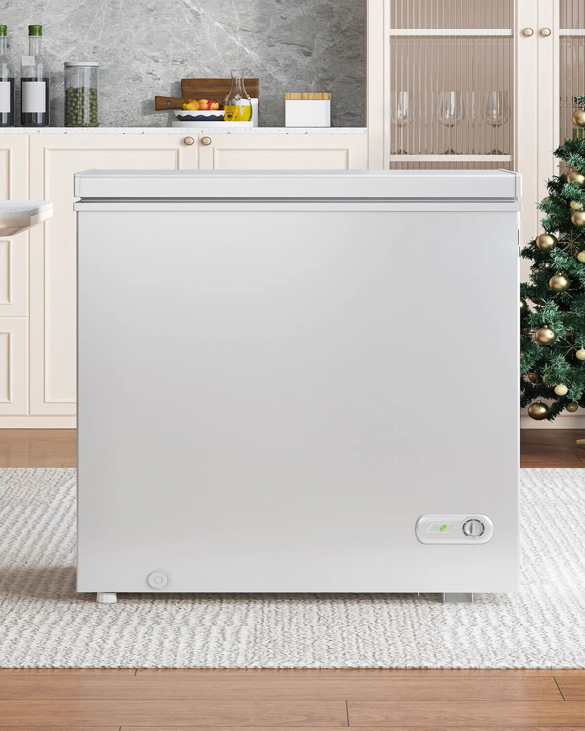 2026 NewDISHUP 10.0 Cu.Ft Chest Freezer, Deep Freezer with Removable Basket, Adjustable Temperature, for Home/Office/Garage/Bar