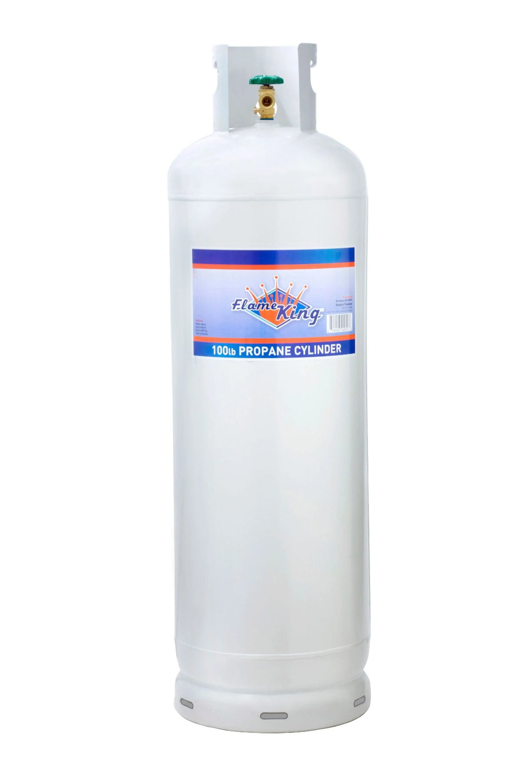 2026 New100-pound steel propane gas cylinder with POL valve (delivered empty)
