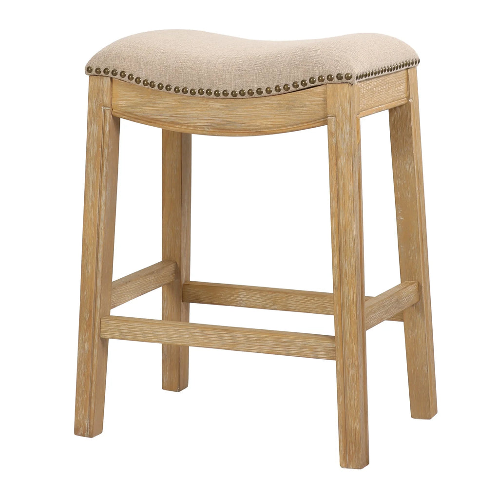 2026 NewNew Ridge Home Goods 26" Saddle Wood Counter Height Stool Weathered Natural