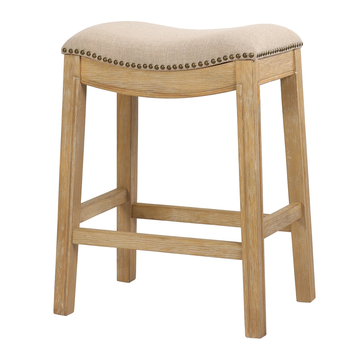 2026 NewNew Ridge Home Goods 26" Saddle Wood Counter Height Stool Weathered Natural