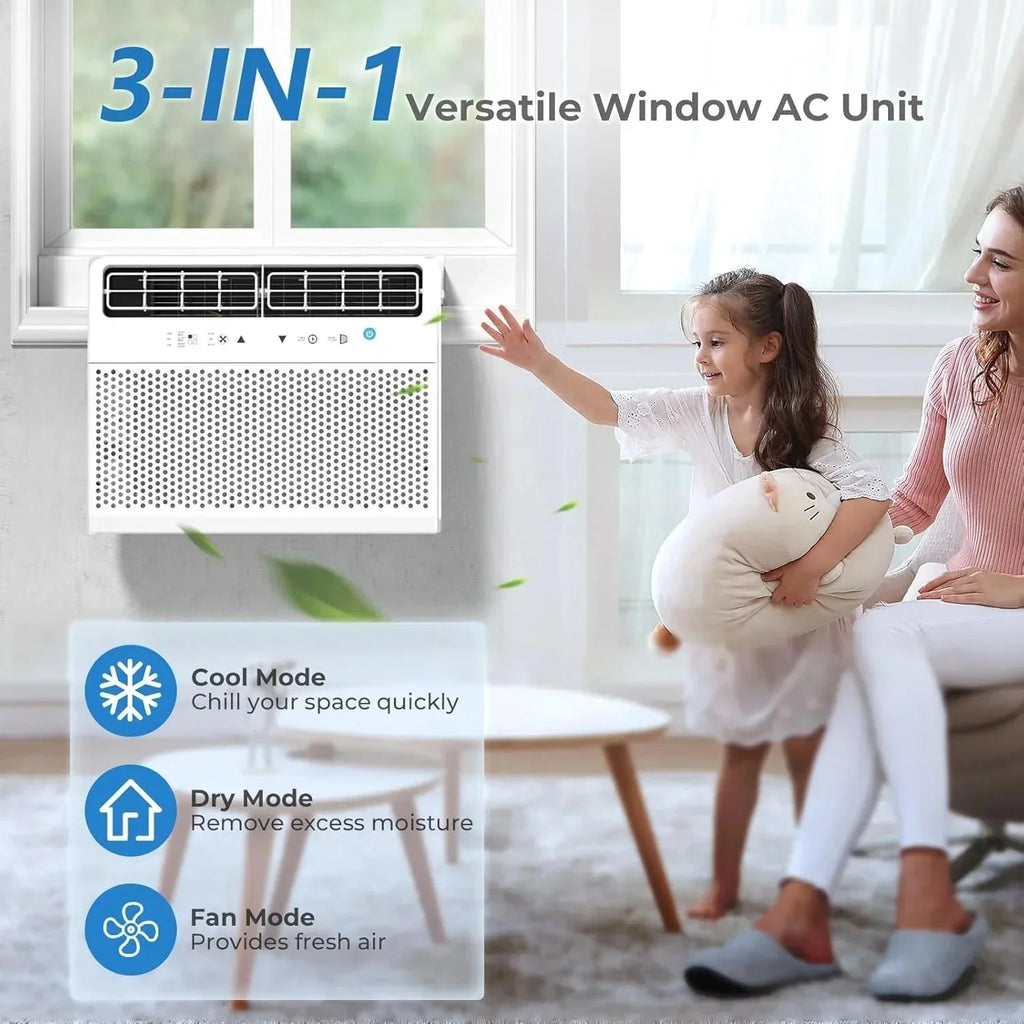 2026 NewAntarctic Star U-shaped window air conditioner 12000 BTU Ultra-quiet window air conditioner Cools