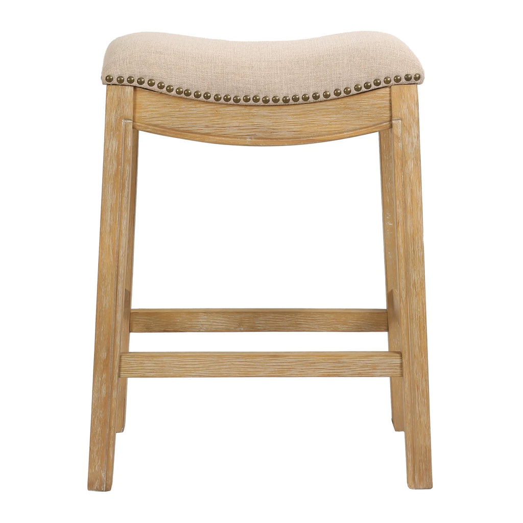 2026 NewNew Ridge Home Goods 26" Saddle Wood Counter Height Stool Weathered Natural