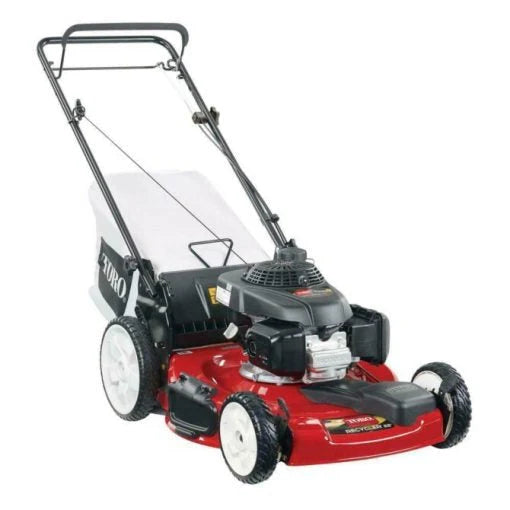2026 NewSelf-propelled petrol lawnmower, 22 inch, 170 cm³ OHV engine, high-wheel drive, rear-wheel drive, 3-in-1 function with height adjustment, including oil
