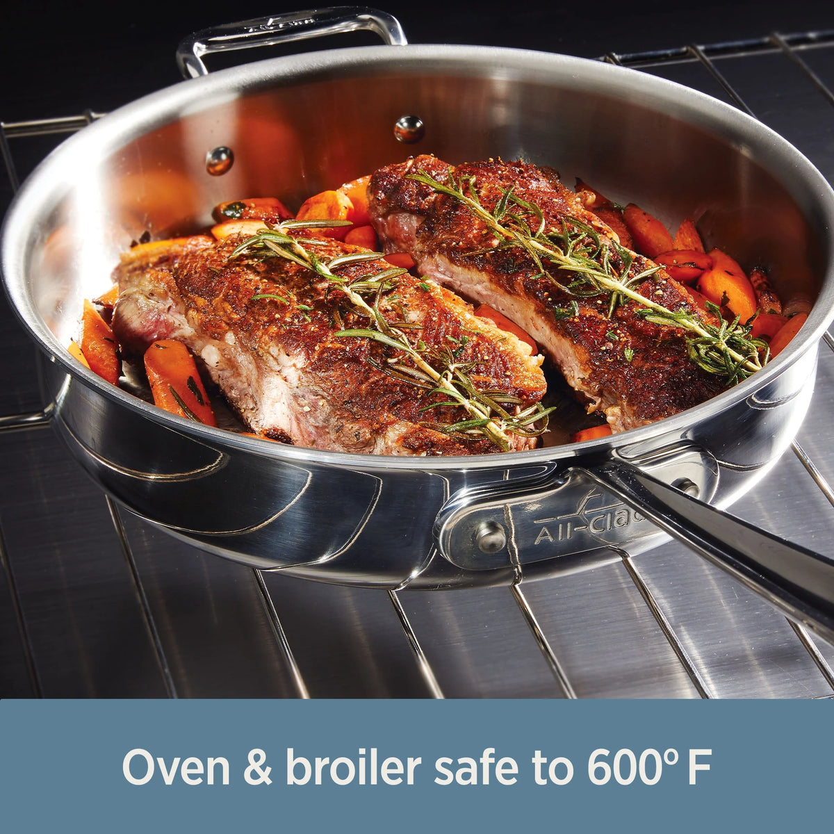 2026 NewAll-Clad D3 Stainless 3-ply Bonded Cookware, Sauce Pan with lid, 3 quart
