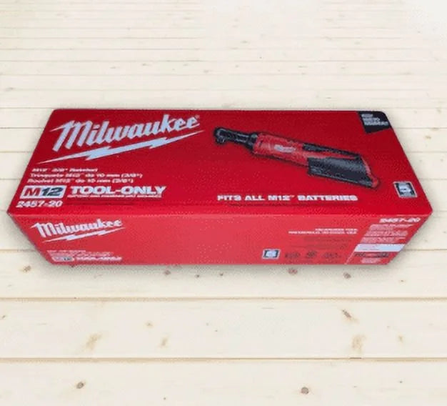 2026 NewMilwaukee 2457-20 M12 Cordless 3/8" Ratchet ?C 35 ft-lbs Torque, 250 RPM, Low-Profile Head, Variable-Speed Trigger, Compact & Durable Design (Bare Tool)