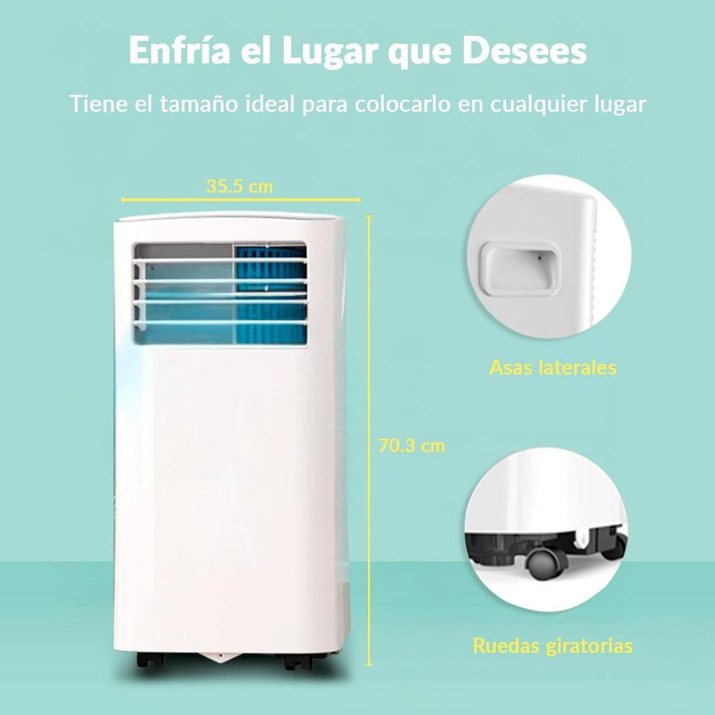 2026 COMFEE Pingüino Aire Acondicionado Portátil 8000 BTU / 2000 Frigorías – Climatizador sin unidad exterior – Enfriador Silencioso Bajo Consumo con Kit de Ventana | 3x1 Refrigera, Ventila y Deshumidifica