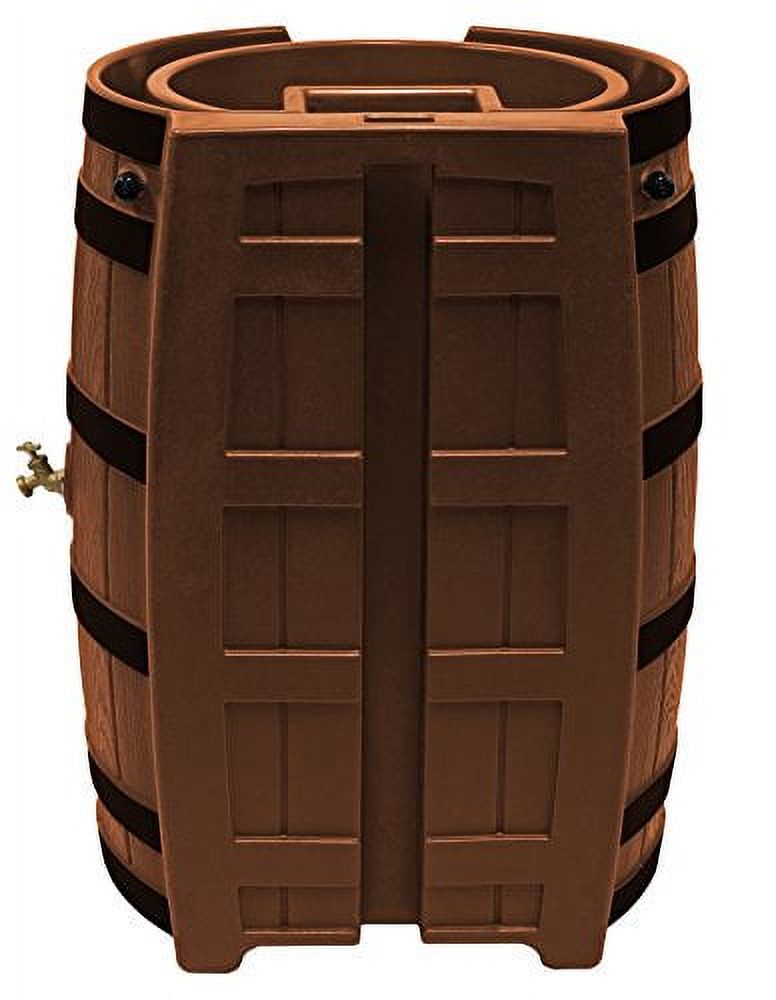 2026 NewGood Ideas Rain Wizard 65 Gallon Rain Barrel with Darkened Ribs - Terra Cotta